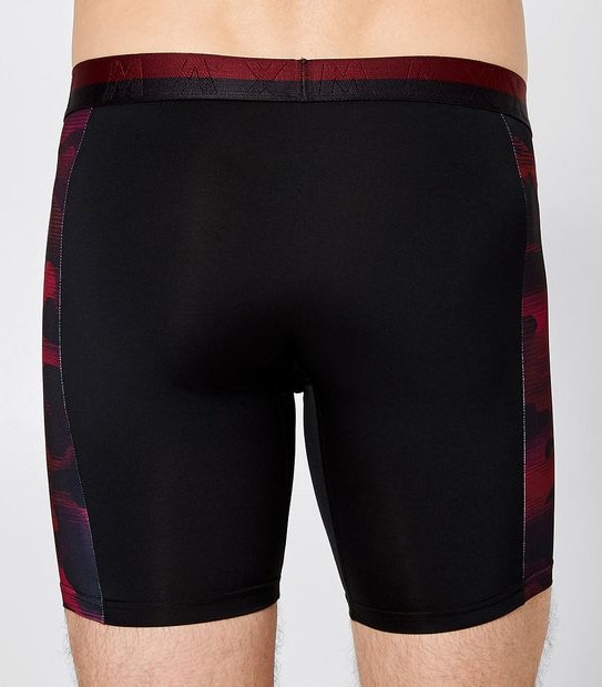 Maxx Performance Long Leg Trunks - Burgundy Camouflage