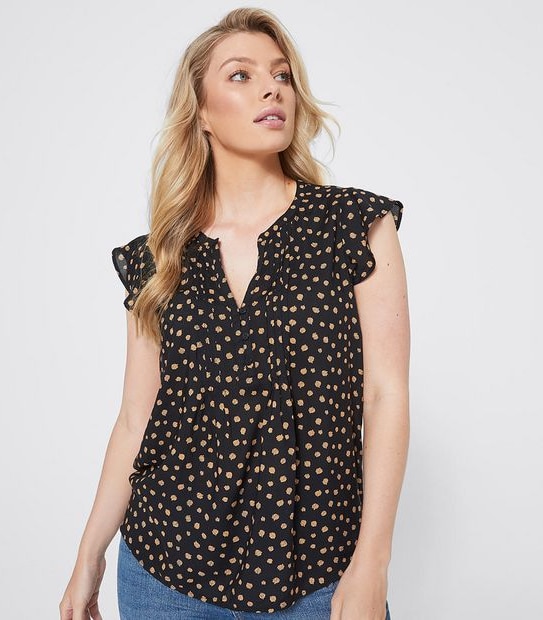Rosie Printed Peasant Blouse