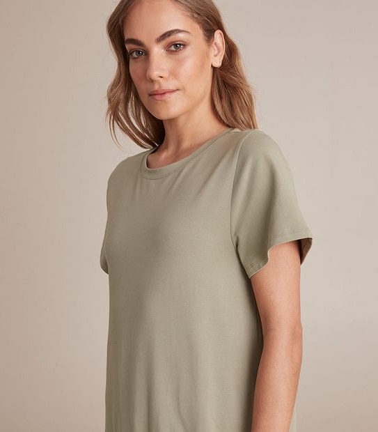 Tiered Jersey Midi Dress