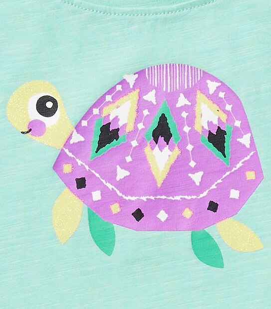 Short Sleeve Turtle Print T-Shirt 3 of 3