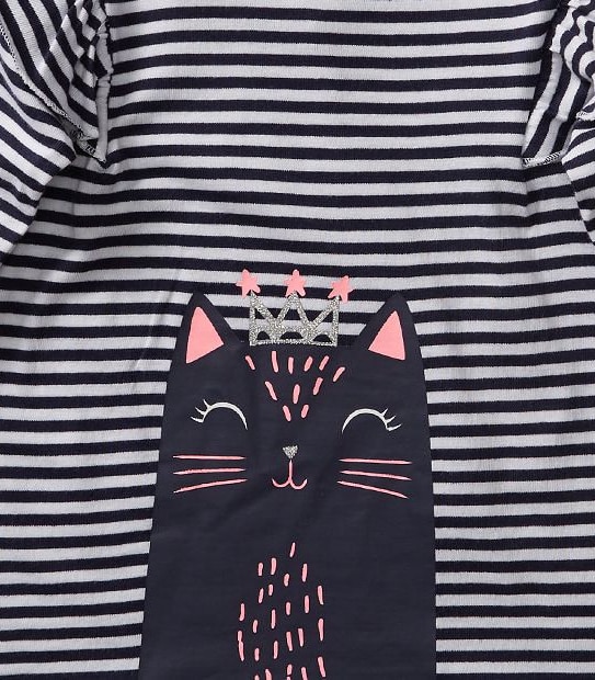 Baby Long Sleeve Cat T-Shirt 3 of 3