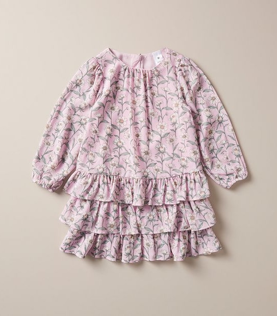 Floral Frill Hem Dress