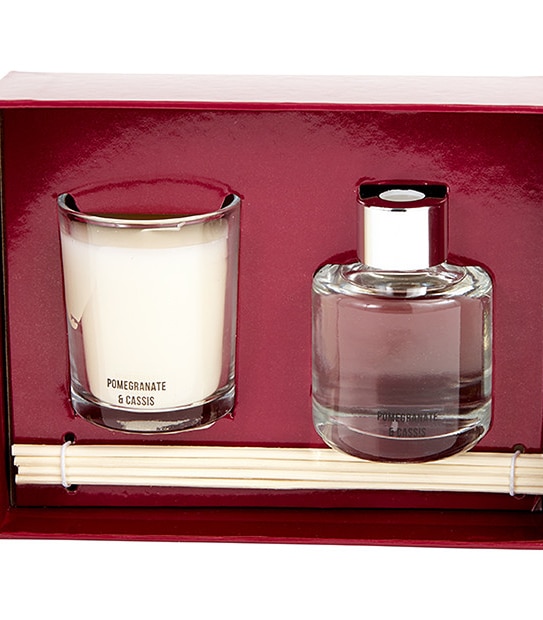 Candle & Diffuser Gift Set - Pomegranate & Cassis