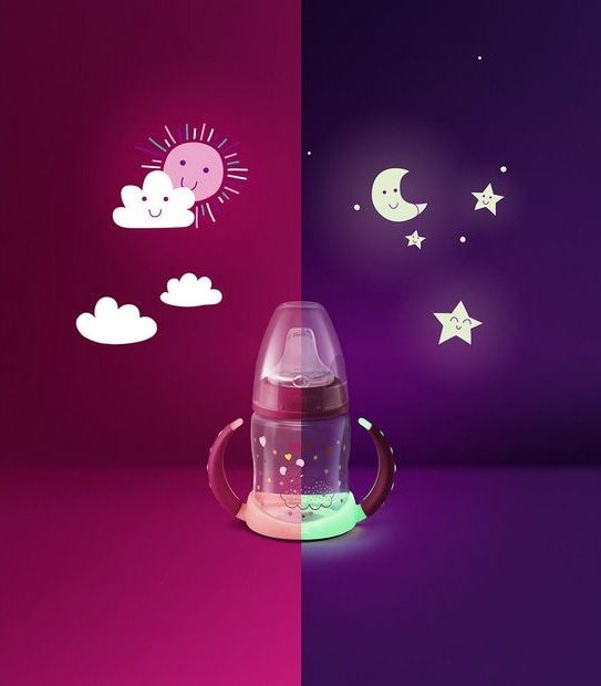 NUK First Choice Learner Bottle GLOW 150ml