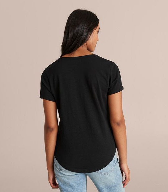 Organic Cotton Slub V-Neck T-Shirt