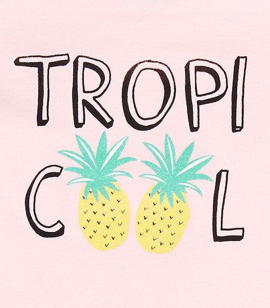 Short Sleeve 'Tropicool' Print T-Shirt