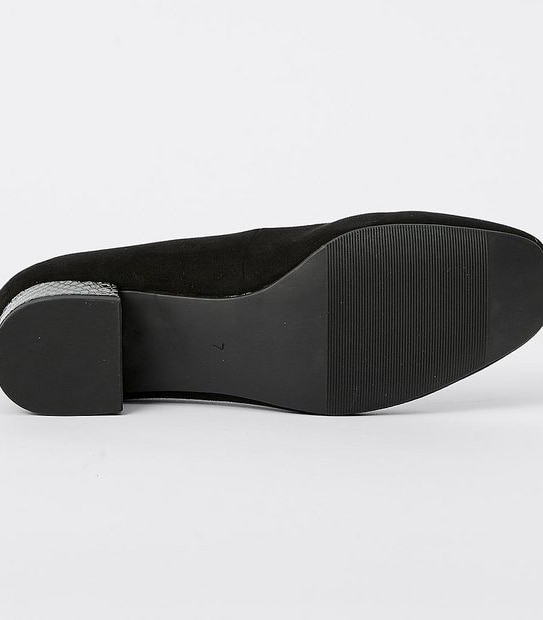 Darcie Low Block Heels - Black