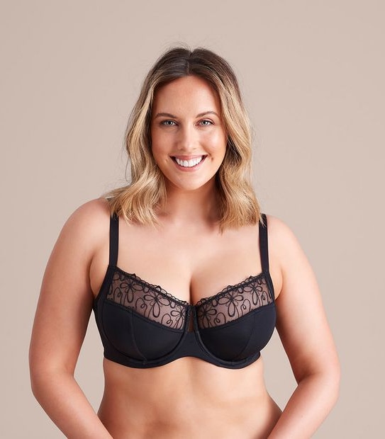 Fuller Figure Embroidered Balconette Bra; Style: TLFBB090