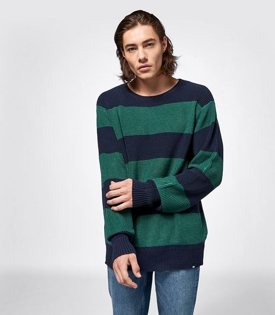 Piping Hot Stripe Crew Knit Jumper