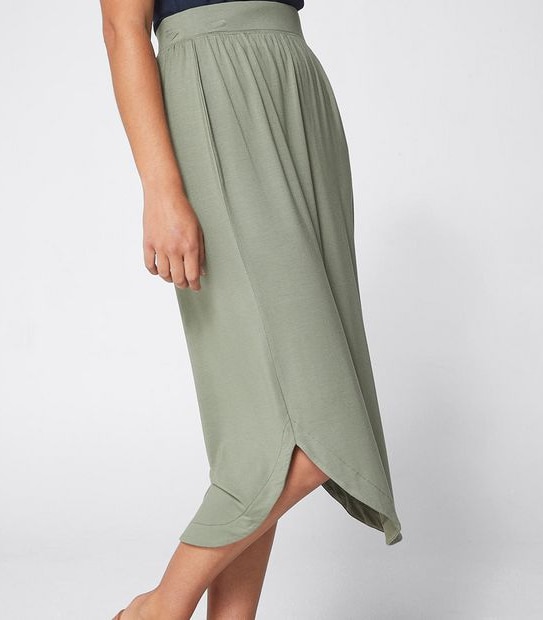 Jersey Curved Hem Skirt