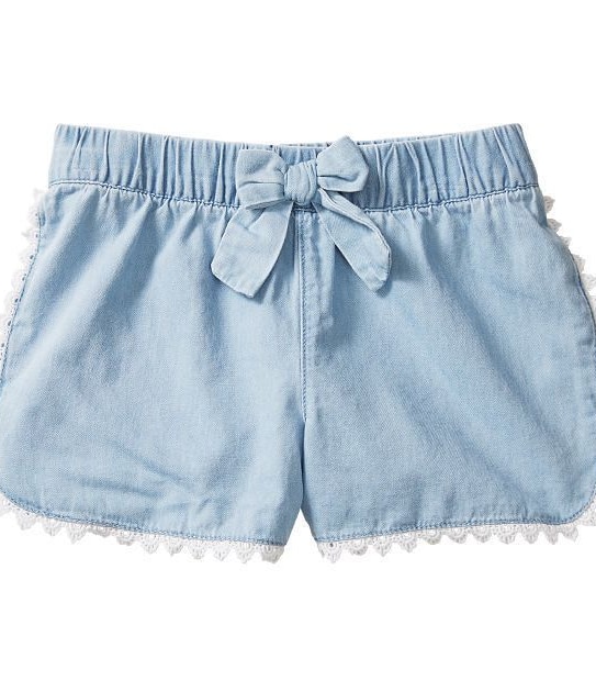 Chambray Tulip Shorts