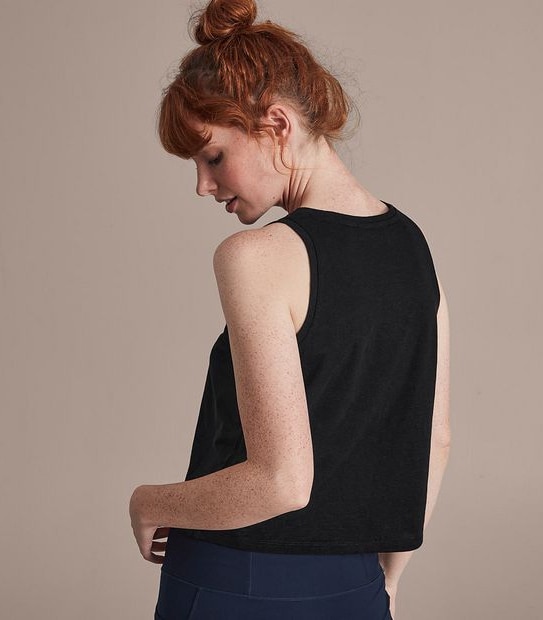 Active Cropped Muscle Tank Top