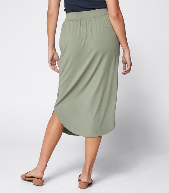 Jersey Curved Hem Skirt
