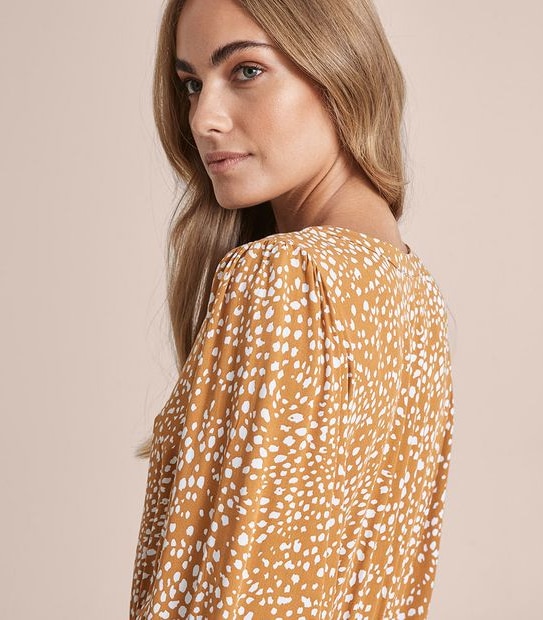 Detailed Sleeve Midi Dress