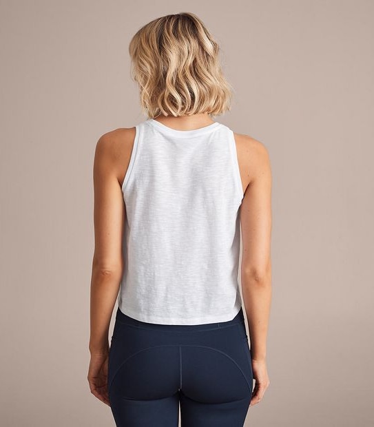 Active Cropped Muscle Tank Top