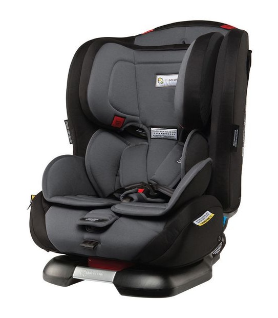 InfaSecure Luxi II Astra Convertible Car Seat - Grey - Birth to 8 years