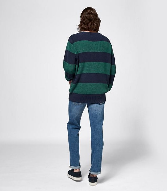 Piping Hot Stripe Crew Knit Jumper