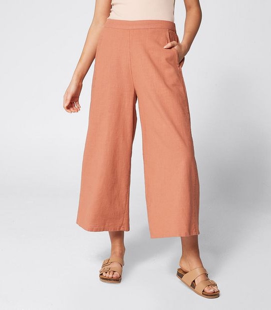 Lily Loves Textured Wide Leg Pants