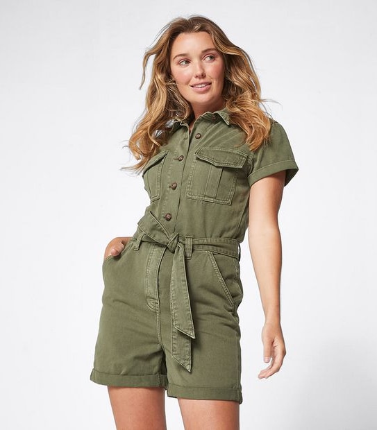 Denim Shortall Playsuit