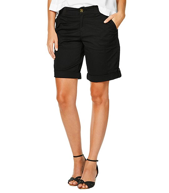 Rib Waist Shorts - Black 1 of 4