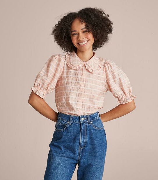 Lily Loves Statement Collar Blouse