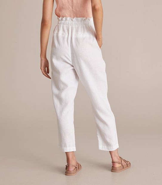 European Linen Tapered Pants