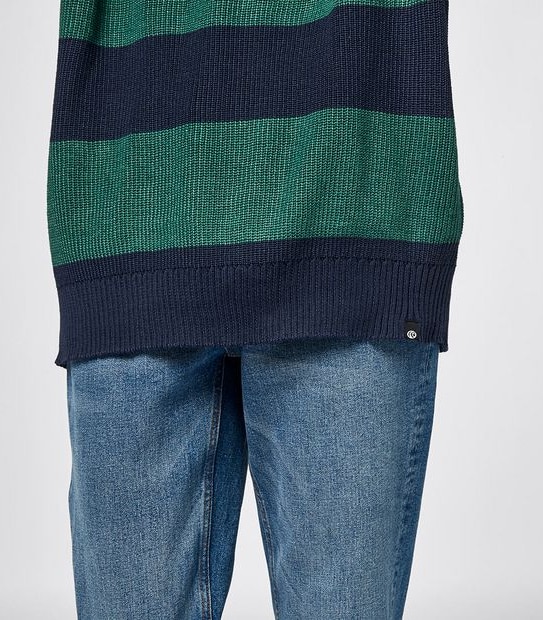Piping Hot Stripe Crew Knit Jumper