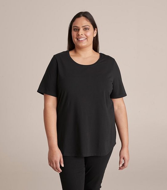 Curve Organic Cotton Short Sleeve Crew T-Shirt