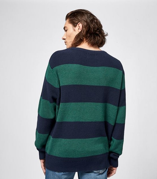 Piping Hot Stripe Crew Knit Jumper