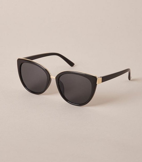 Womens Cat Eye Sunglasses - Black