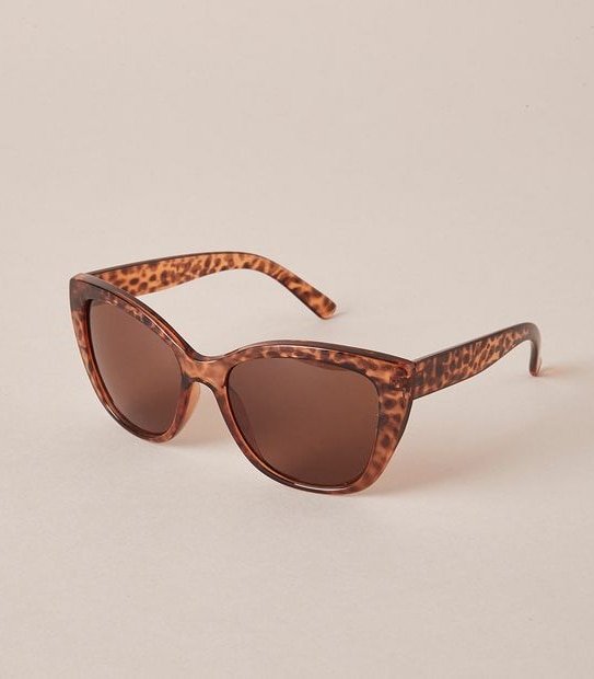 Womens Cat Eye Sunglasses - Leopard