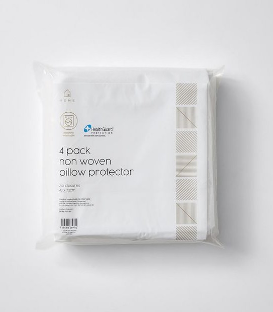 4 Pack Non Woven Pillow Protectors
