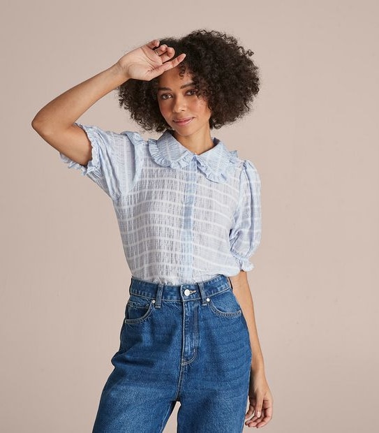 Lily Loves Statement Collar Blouse