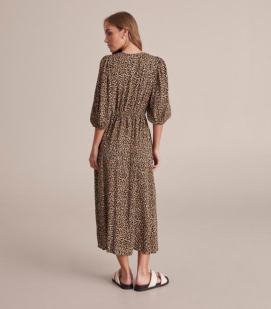 Full Sleeve Button Through Maxi Dress