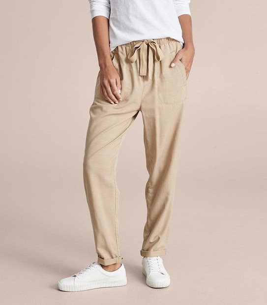 Casual Slub Pants