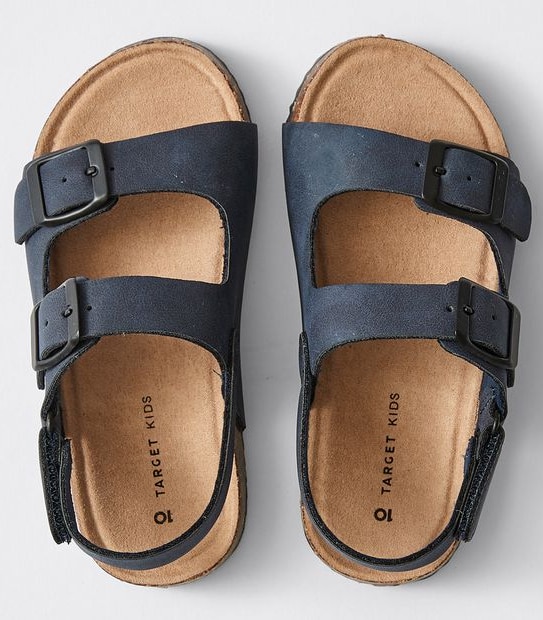 Twin Buckle Cork Moulded Sandal 
