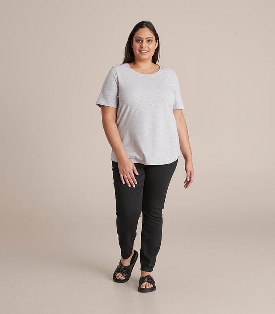 Curve Organic Cotton Short Sleeve Crew T-Shirt