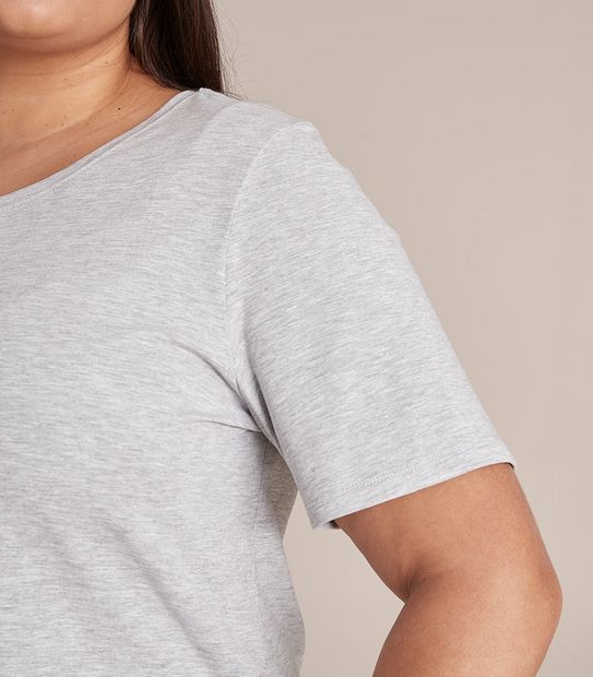 Curve Organic Cotton Short Sleeve Crew T-Shirt