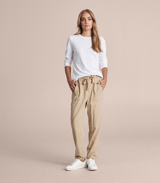 Casual Slub Pants