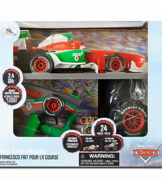 Disney Pixar Cars Francesco Bernoulli - Build To Race Remote Control Car