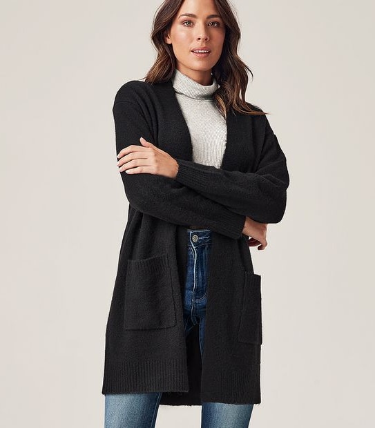 Supersoft Edge To Edge Cardigan - Black