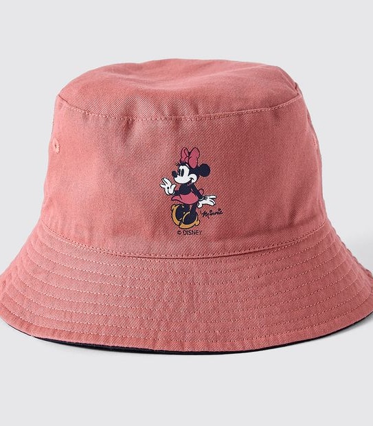 Disney Minnie Mouse Reversible Bucket Hat - Navy Blue/Red