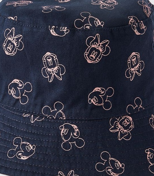 Disney Minnie Mouse Reversible Bucket Hat - Navy Blue/Red