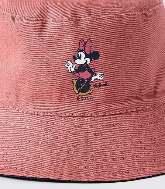 Disney Minnie Mouse Reversible Bucket Hat - Navy Blue/Red
