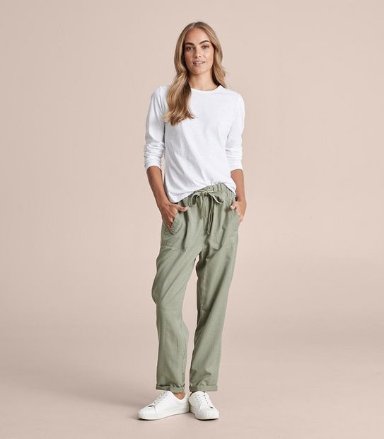 Casual Slub Pants