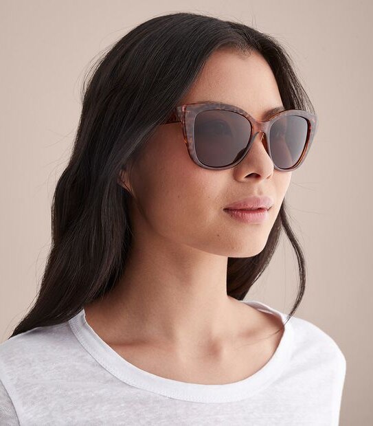 Womens Cat Eye Sunglasses - Leopard