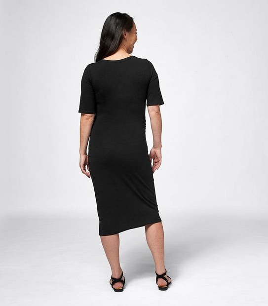 Maternity Organic Cotton Placket Dress