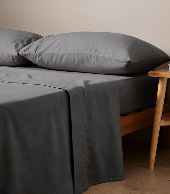 Plain Dyed Flannelette Sheet Set Queen Bed Target Australia