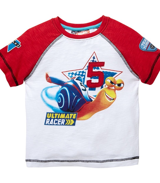 Dreamworks Turbo Print Raglan T-Shirt - White