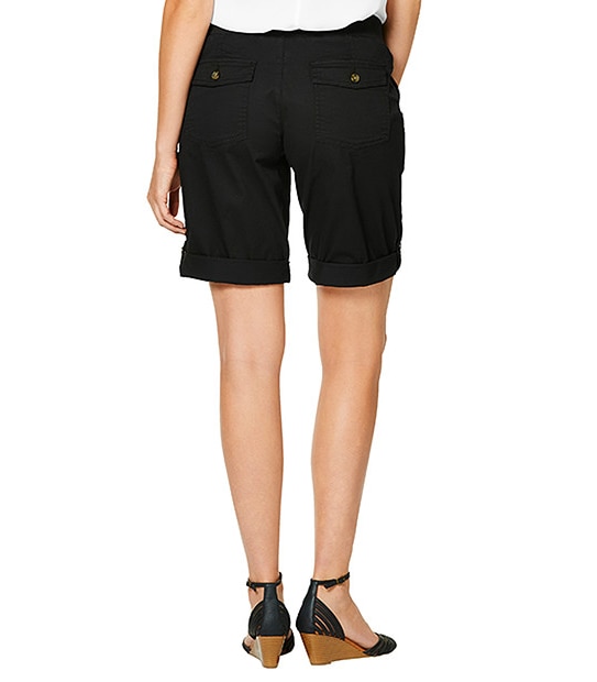 Rib Waist Shorts - Black 3 of 4